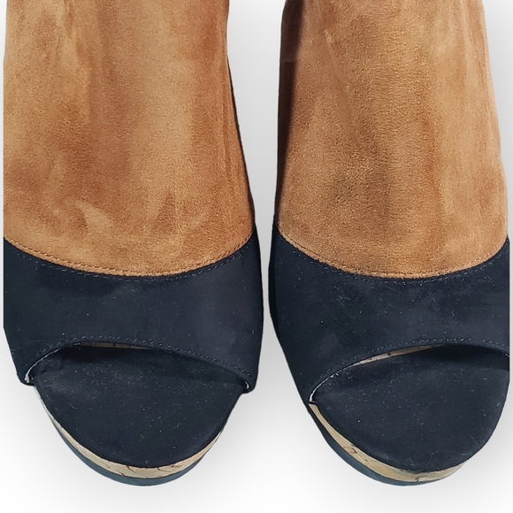 SOLD SOLD Sam Edelman Kenya Cork Peep Toe Wedges - Picture 5 of 12